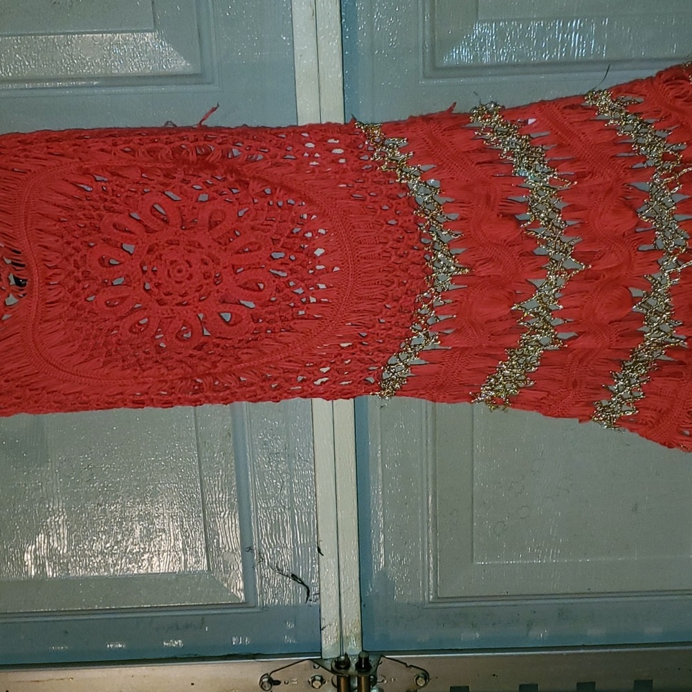 Orange and gold tunic M